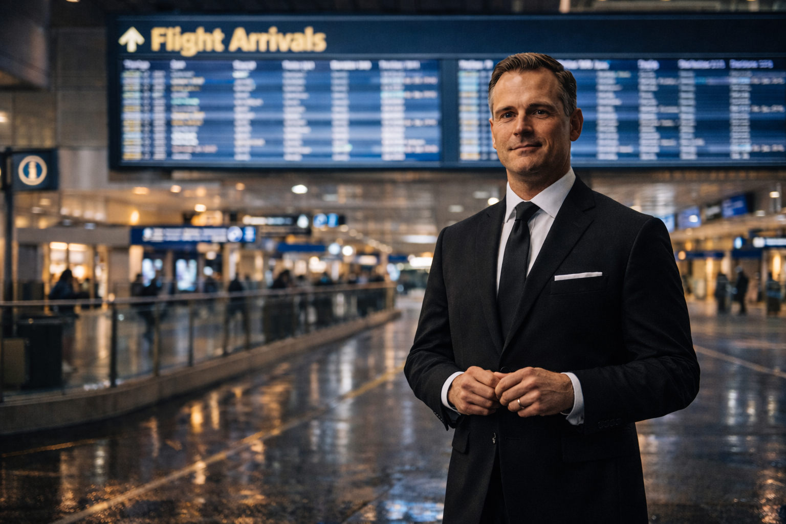 O'Hare airport arrivals black SUV chauffeur service Lake County